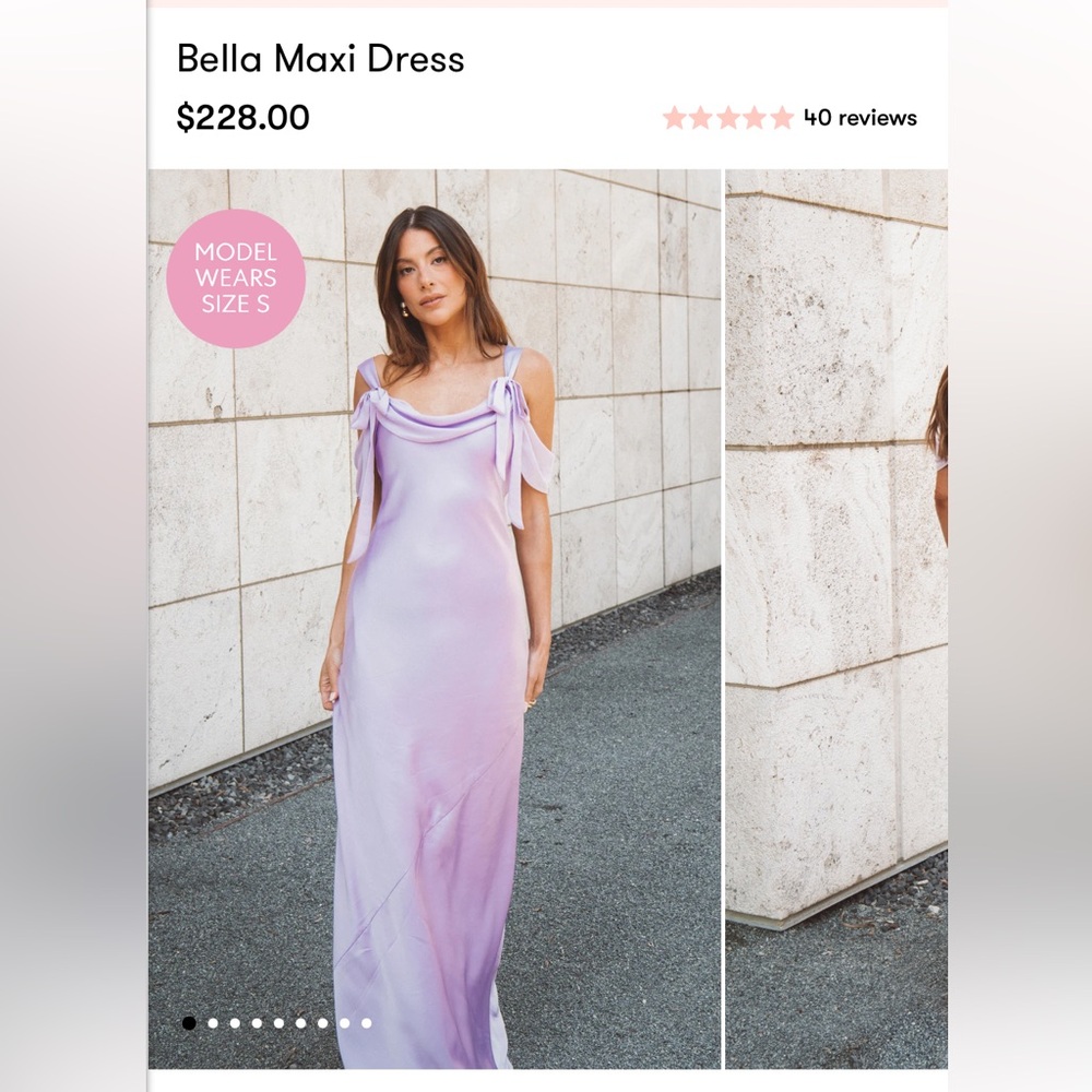 Brand New - Show Me Your MuMu Lavender Bella Maxi Dress